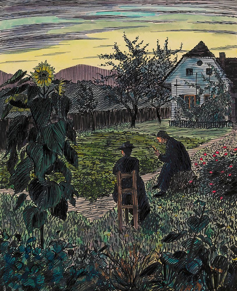Abend im Garten 1925 art print by Karl Wiener for $57.95 CAD