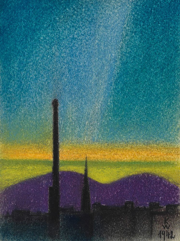 Abendlandschaft Wien 1942 art print by Karl Wiener for $57.95 CAD