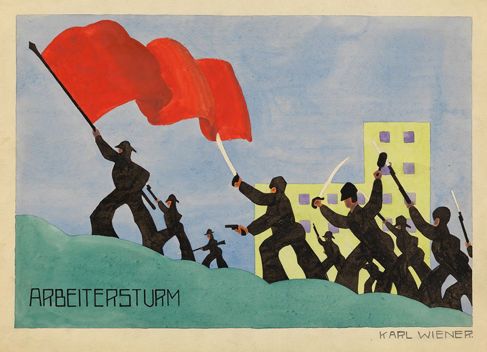 Arbeitersturm 1923 art print by Karl Wiener for $57.95 CAD