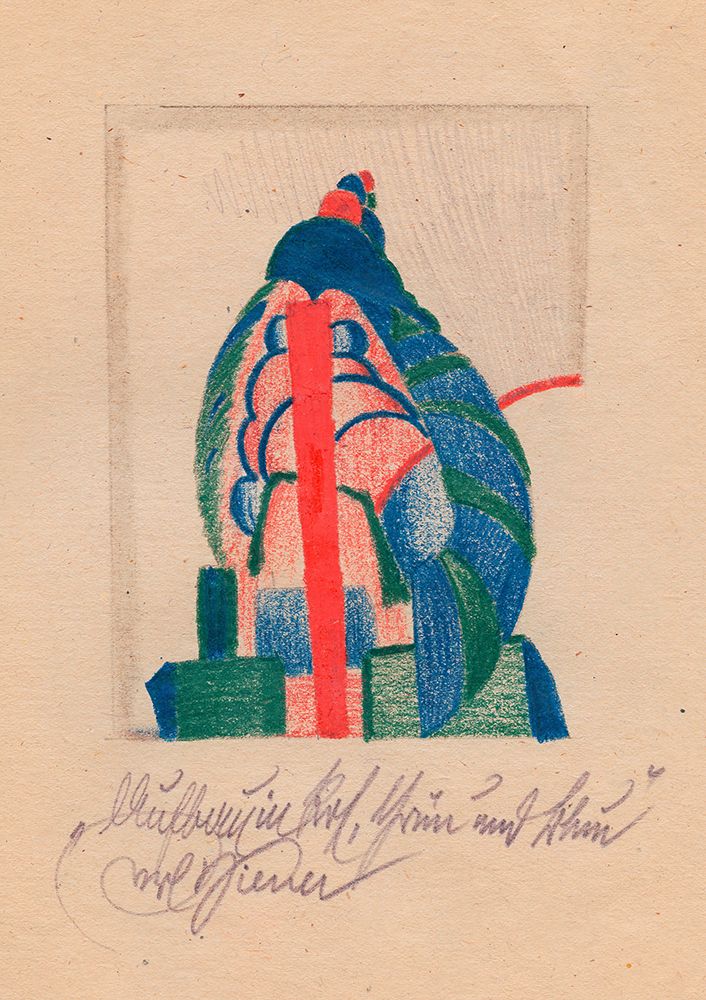 Aufbau in Rot, Grun und Blau 1923 art print by Karl Wiener for $57.95 CAD