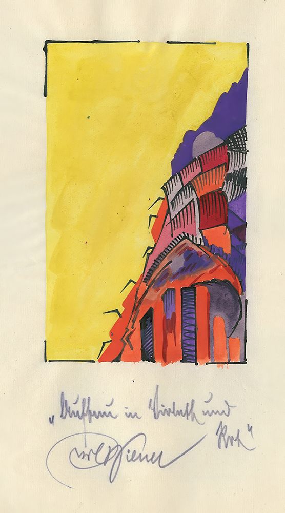 Aufbau in Violett und Rot 1921 art print by Karl Wiener for $57.95 CAD