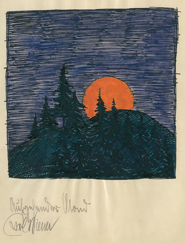 Aufgehender Mond 1921 art print by Karl Wiener for $57.95 CAD