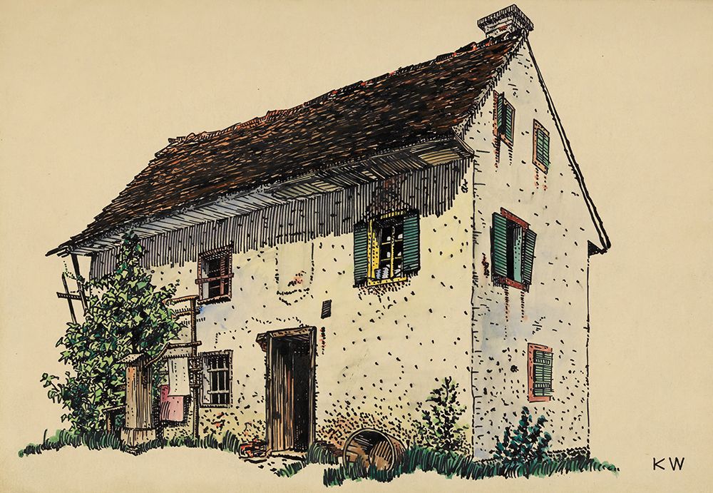 Bauernhaus 1924 I art print by Karl Wiener for $57.95 CAD