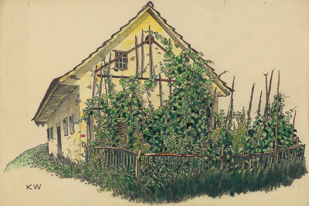 Bauernhaus mit Vorgarten 1924 art print by Karl Wiener for $57.95 CAD