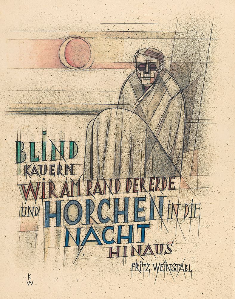 Blind kauern wir am Rand der Erde 1935 art print by Karl Wiener for $57.95 CAD