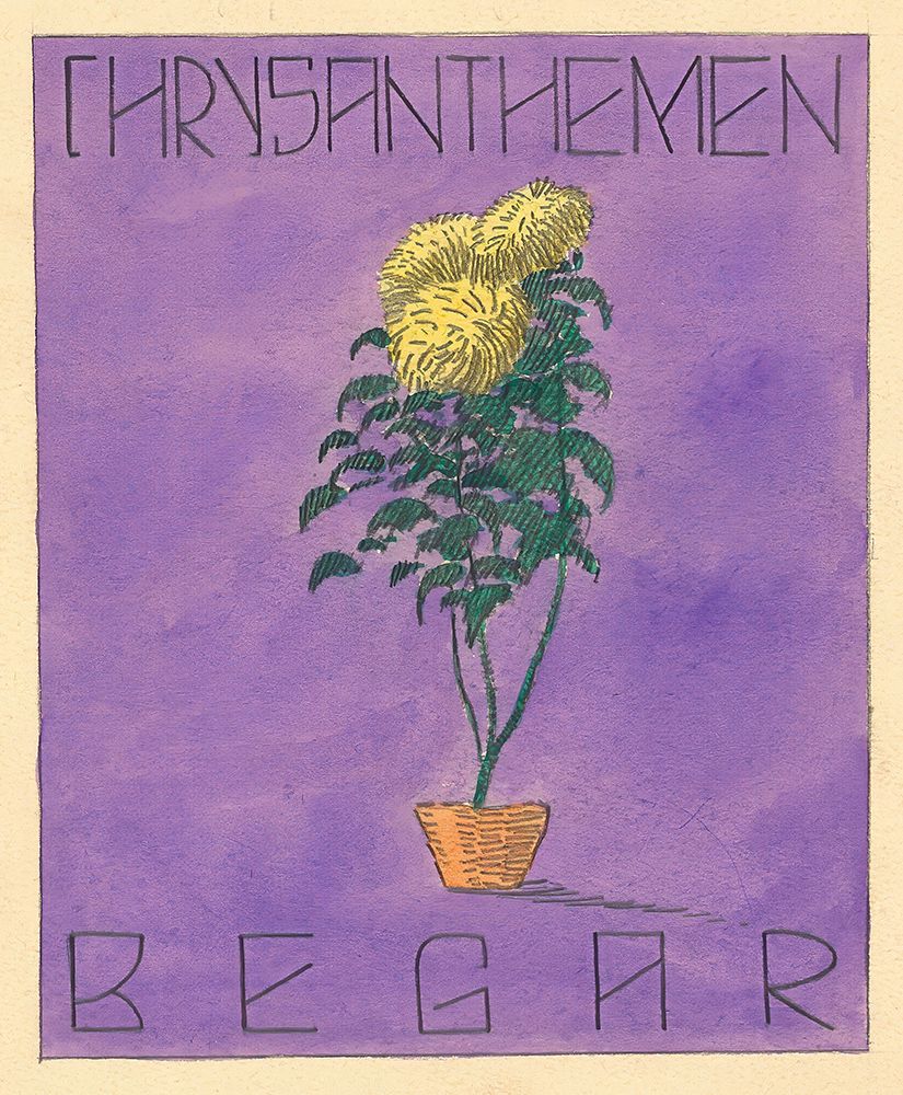 Chrysanthemen Begar 1919 art print by Karl Wiener for $57.95 CAD