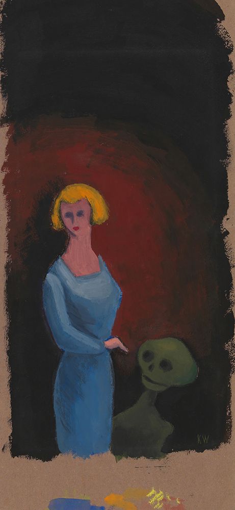 Frau mit Tod 1932 art print by Karl Wiener for $57.95 CAD