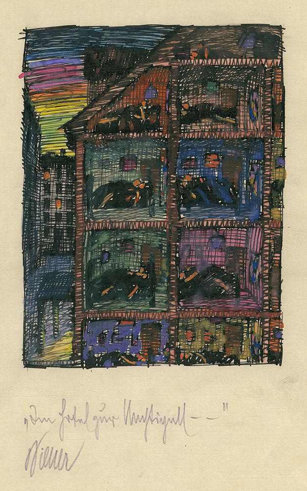 Im Hotel zur Nachtigall 1921 art print by Karl Wiener for $57.95 CAD