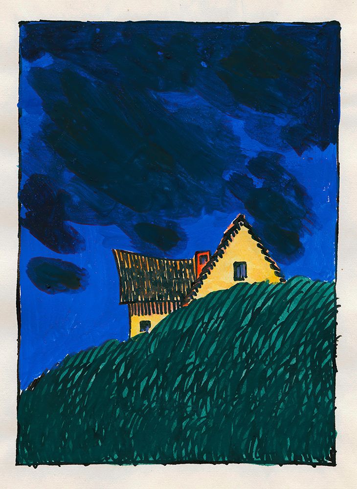 Komposition aus Pflaster und Wiese XIX 1924 art print by Karl Wiener for $57.95 CAD