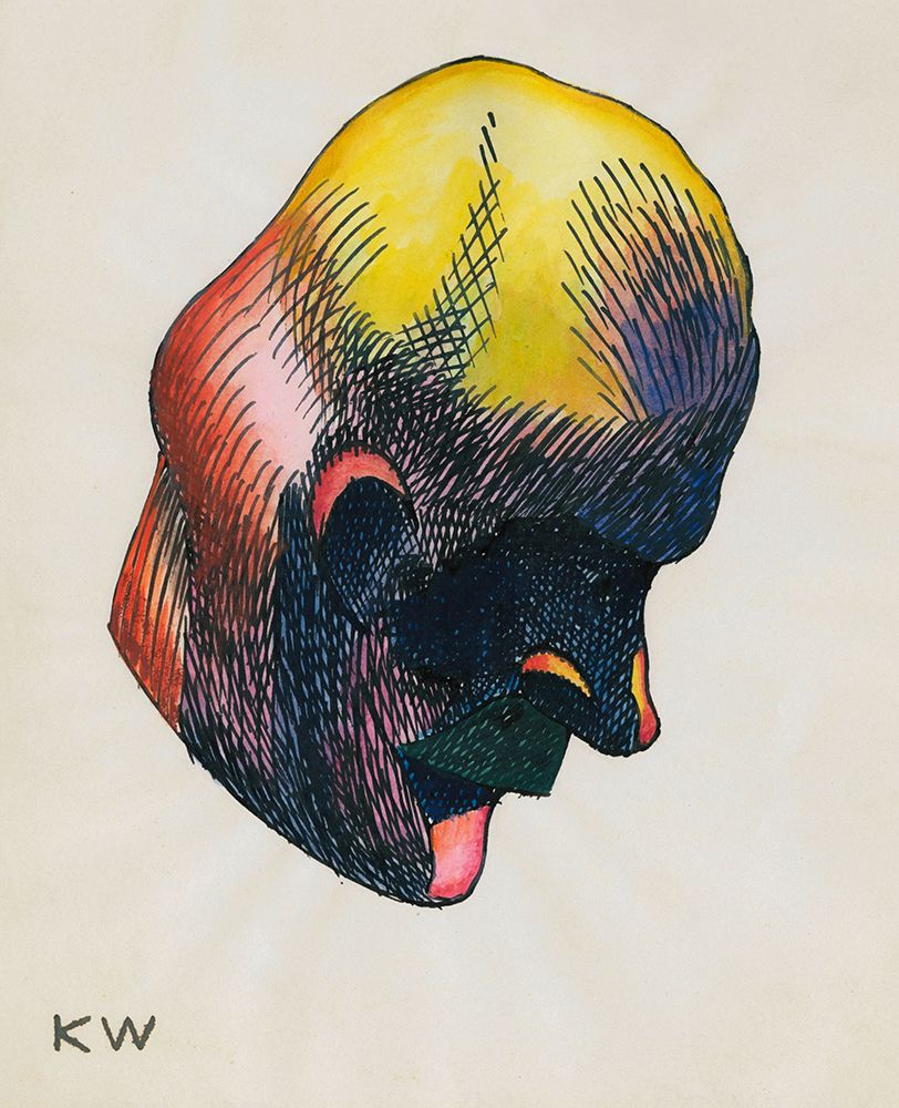Kopfstudie aus Profile 10 Blatter Graz IX 1924 art print by Karl Wiener for $57.95 CAD