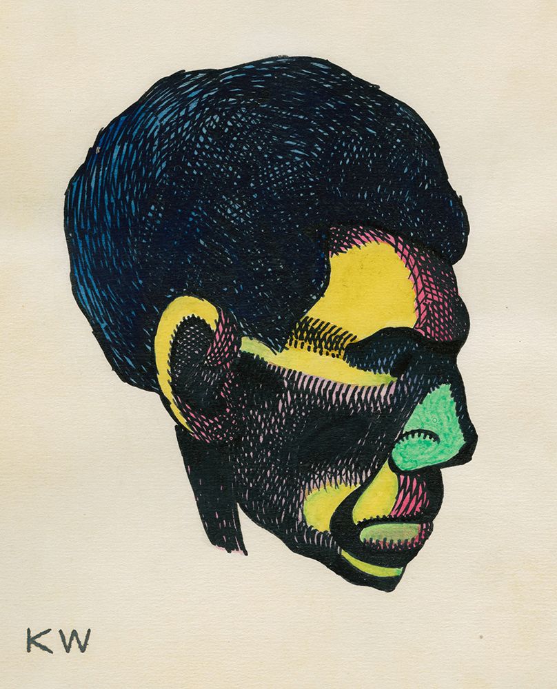 Kopfstudie aus Profile 10 Blatter Graz VI 1924 art print by Karl Wiener for $57.95 CAD