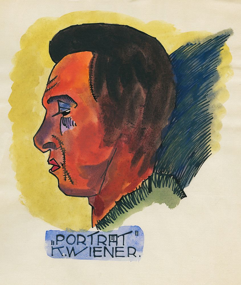 Kopfstudie aus Profile 10 Blatter Graz X 1924 art print by Karl Wiener for $57.95 CAD