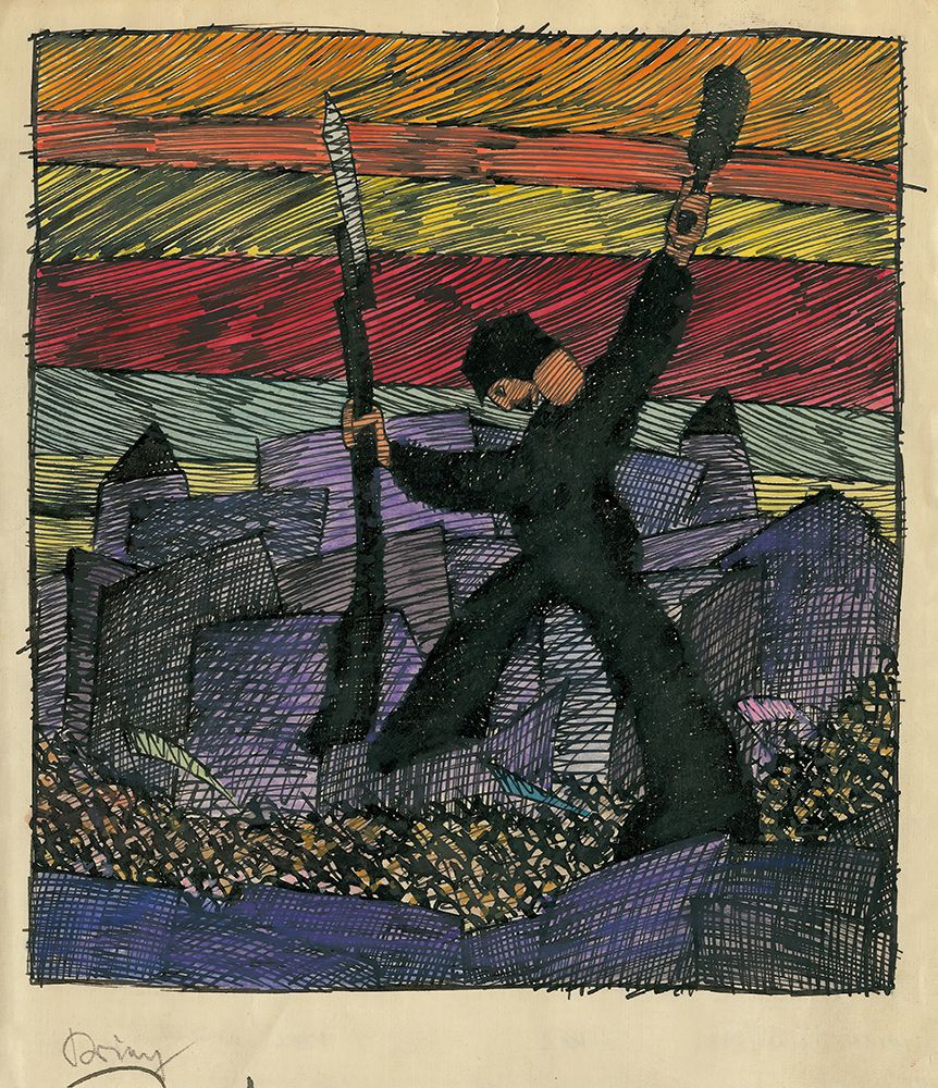 Krieg 1921 art print by Karl Wiener for $57.95 CAD