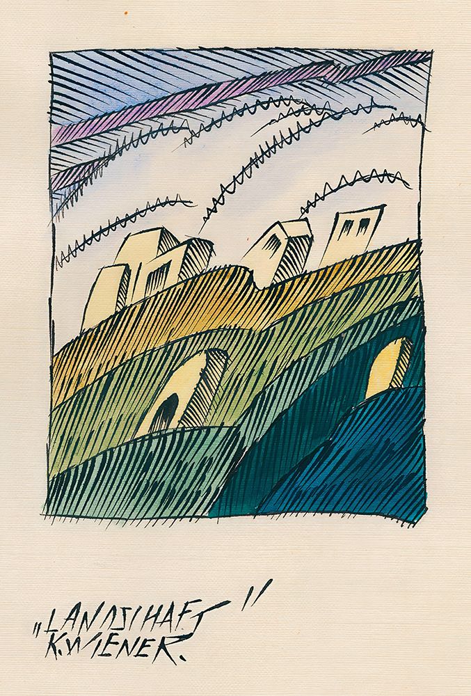 Landschaft 1921 art print by Karl Wiener for $57.95 CAD