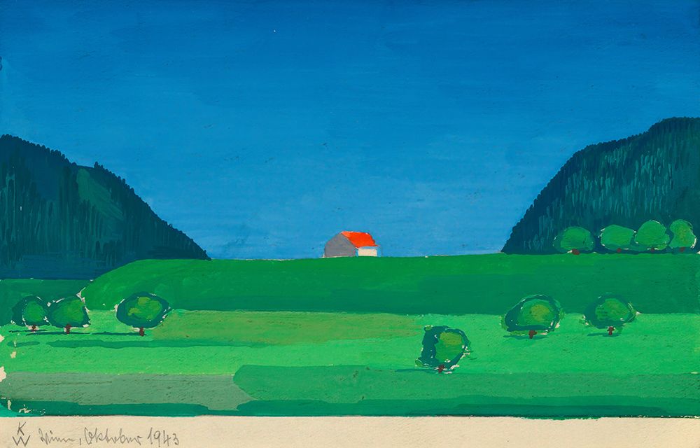 Landschaft 1943 art print by Karl Wiener for $57.95 CAD