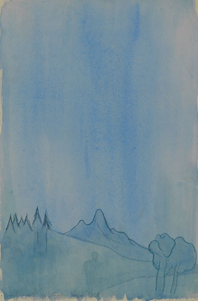 Landschaft in Blau 1943 art print by Karl Wiener for $57.95 CAD