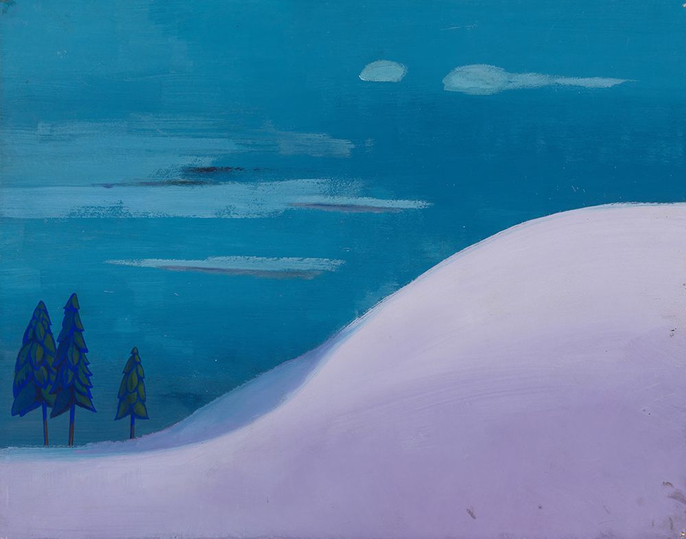 Landschaft in Blau-Lila 1943 art print by Karl Wiener for $57.95 CAD