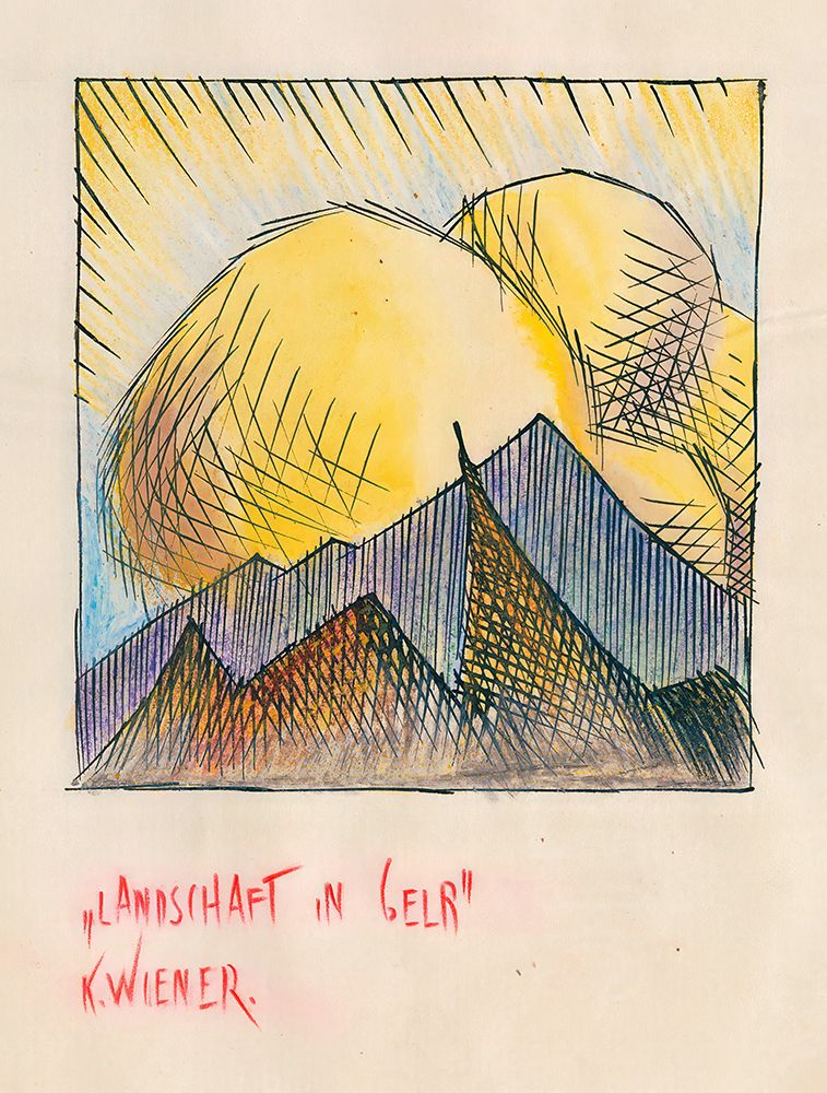Landschaft in Gelb 1921 art print by Karl Wiener for $57.95 CAD
