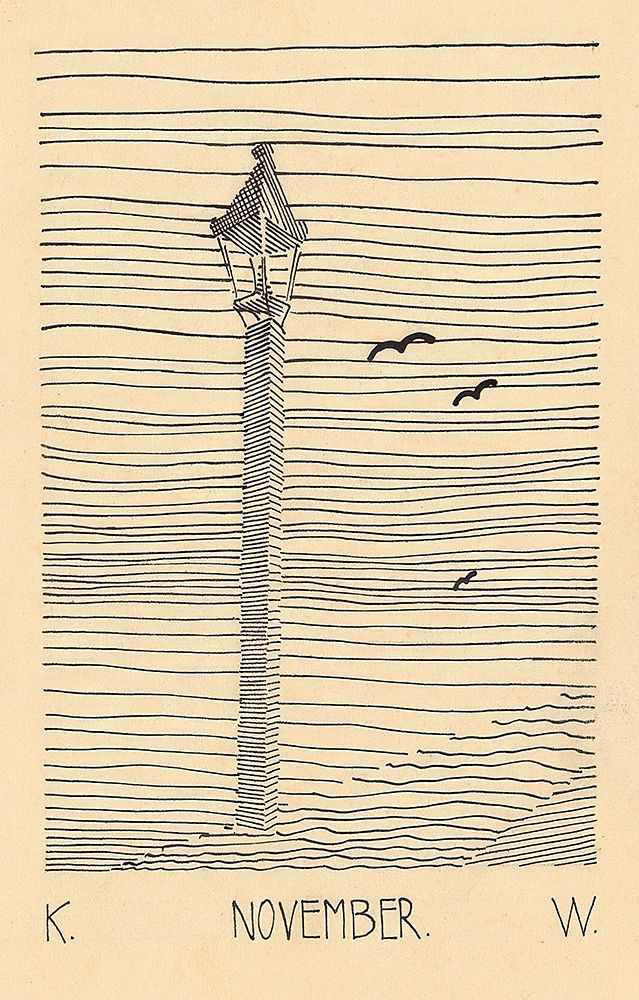 Laterne und drei Vogel 1920 art print by Karl Wiener for $57.95 CAD