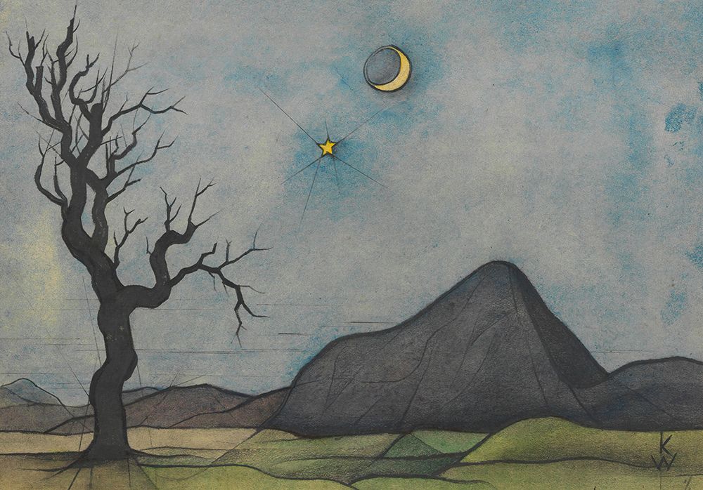 Mond und Venus 1947 art print by Karl Wiener for $57.95 CAD