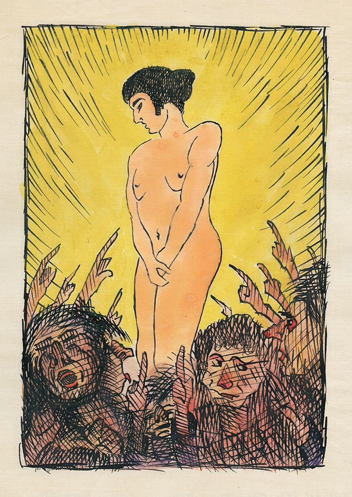 Ohne Titel nackte Frauenfigur 1922 art print by Karl Wiener for $57.95 CAD