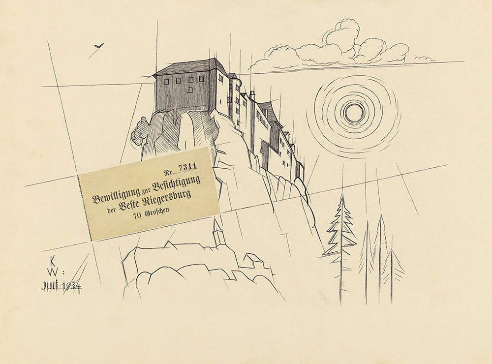 Riegersburg 1934 art print by Karl Wiener for $57.95 CAD