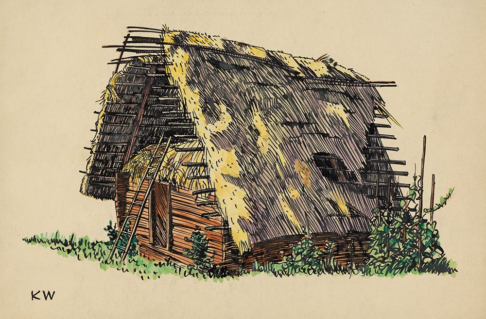 Scheune mit Stroh 1924 art print by Karl Wiener for $57.95 CAD