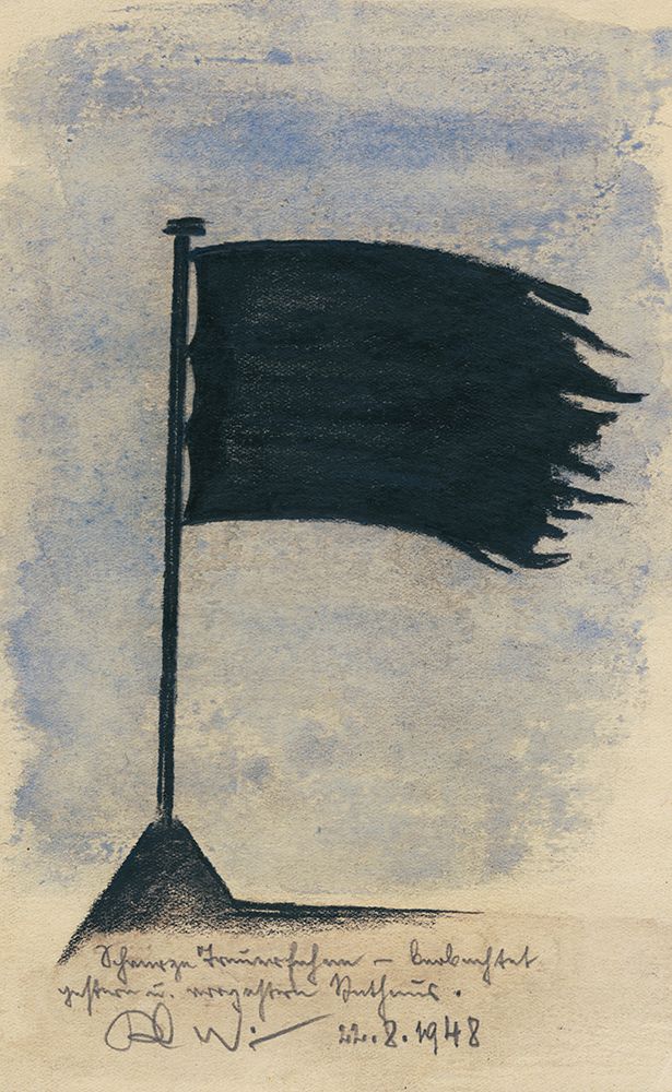 Schwarze Trauerfahne 1948 art print by Karl Wiener for $57.95 CAD