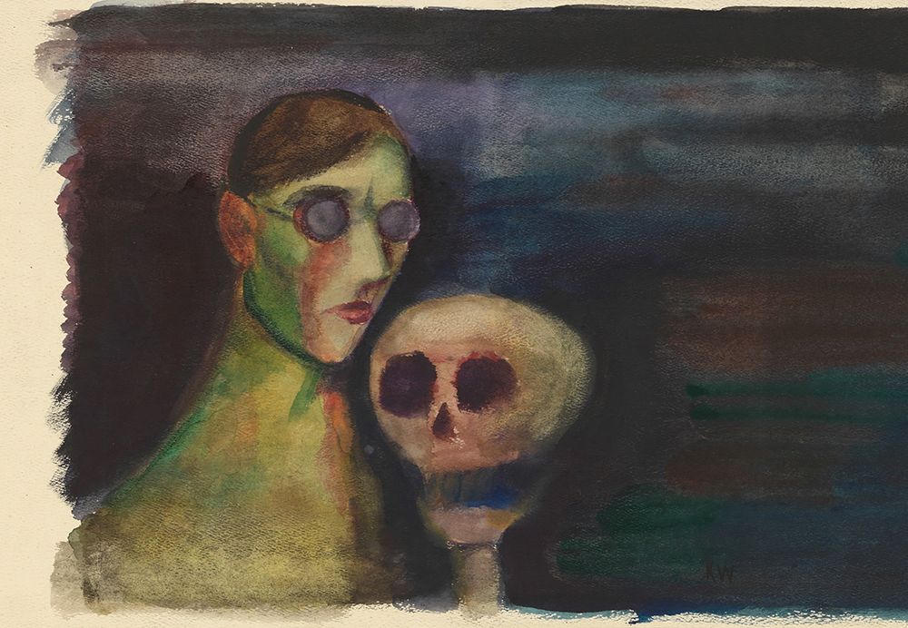 Selbstportrat mit dem Tod 1932 art print by Karl Wiener for $57.95 CAD