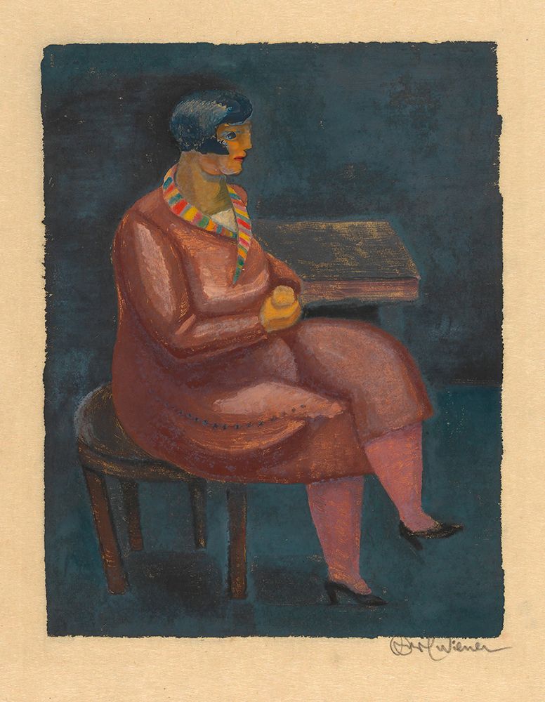 Sitzende Frau 1930 art print by Karl Wiener for $57.95 CAD