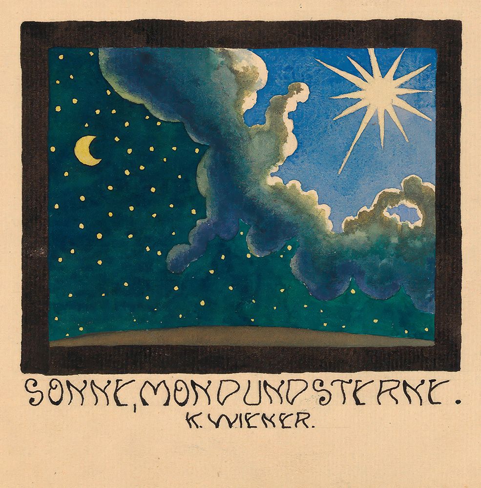 Sonne Mond und Sterne 1924 art print by Karl Wiener for $57.95 CAD