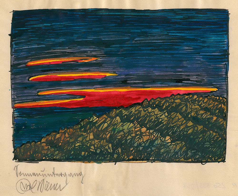 Sonnenuntergang 1921 II art print by Karl Wiener for $57.95 CAD
