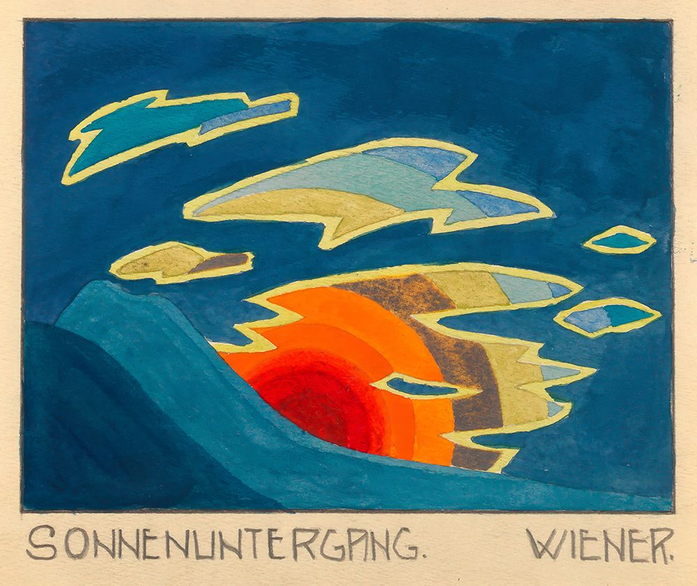 Sonnenuntergang 1923 art print by Karl Wiener for $57.95 CAD