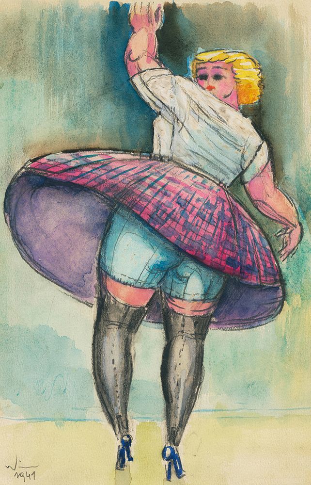 Tanzende Frau 1941 art print by Karl Wiener for $57.95 CAD