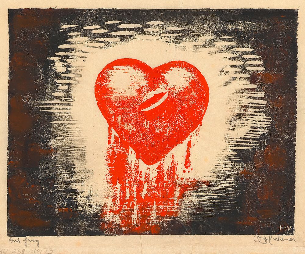 The heart 1930 art print by Karl Wiener for $57.95 CAD