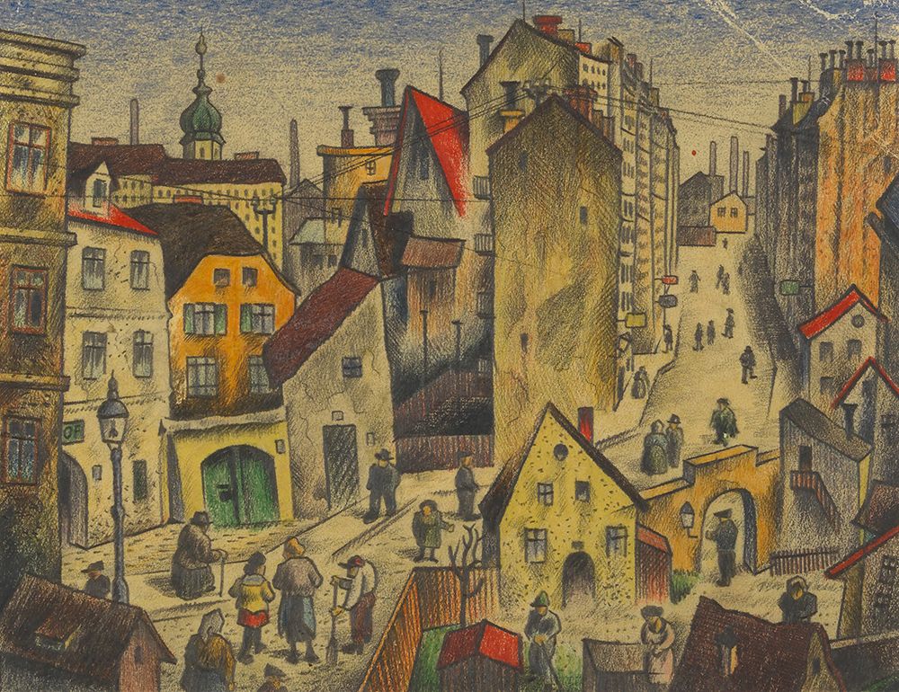 Vorstadt I 1926 art print by Karl Wiener for $57.95 CAD