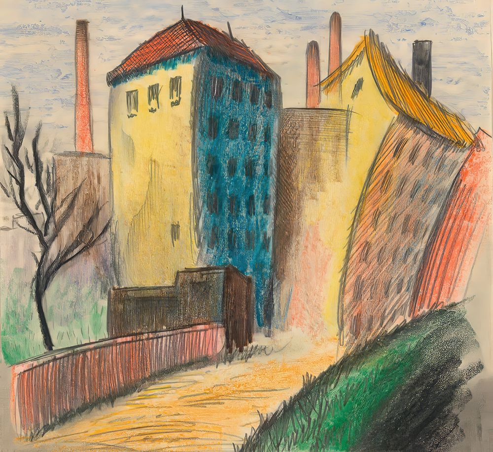 Vorstadt II 1926 art print by Karl Wiener for $57.95 CAD
