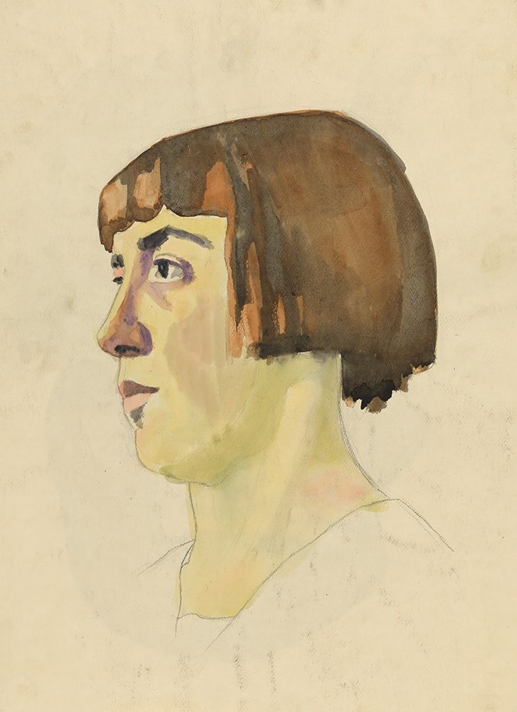 Weibliches Portrat 1928 II art print by Karl Wiener for $57.95 CAD