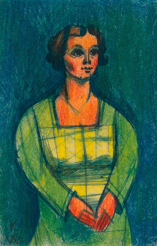 Weibliches Portrat aus Die 150 Blatter 1940 art print by Karl Wiener for $57.95 CAD
