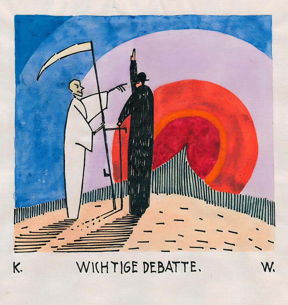 Wichtige Debatte 1922 art print by Karl Wiener for $57.95 CAD