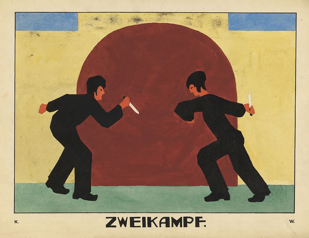Zweikampf 1923 art print by Karl Wiener for $57.95 CAD
