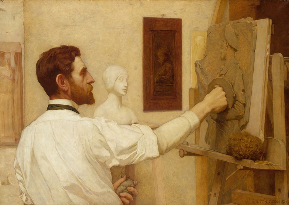 Augustus Saint-Gaudens 1887 art print by Kenyon Cox for $57.95 CAD