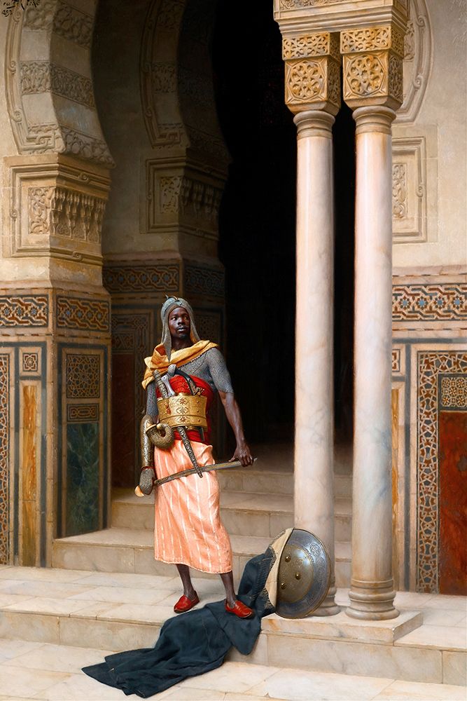 A Nubian Guard 1895 art print by Ludwig Deutsch for $57.95 CAD
