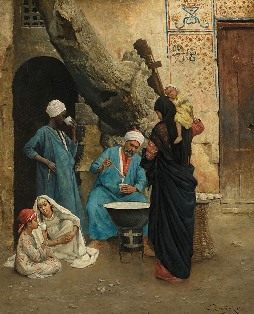 A Refreshing Drink 1891 art print by Ludwig Deutsch for $57.95 CAD