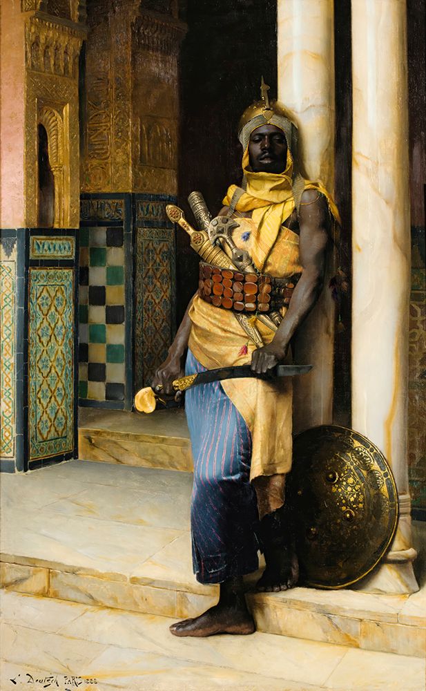 Guarding the Palace 1888 art print by Ludwig Deutsch for $57.95 CAD