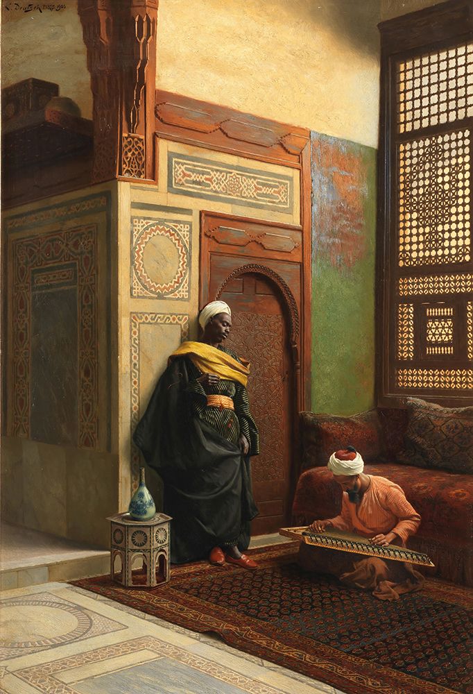The Qanun Player 1903 art print by Ludwig Deutsch for $57.95 CAD