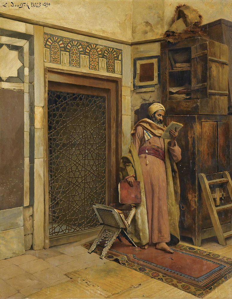 The Scholar 1890 art print by Ludwig Deutsch for $57.95 CAD