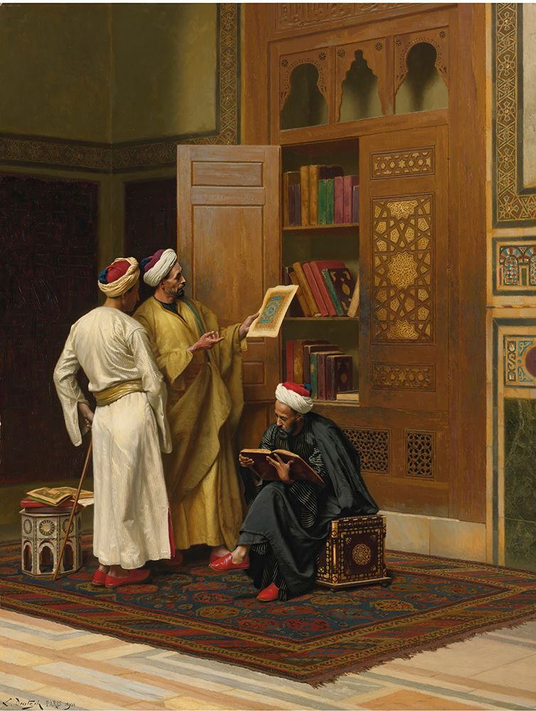 The Scholars 1901 art print by Ludwig Deutsch for $57.95 CAD