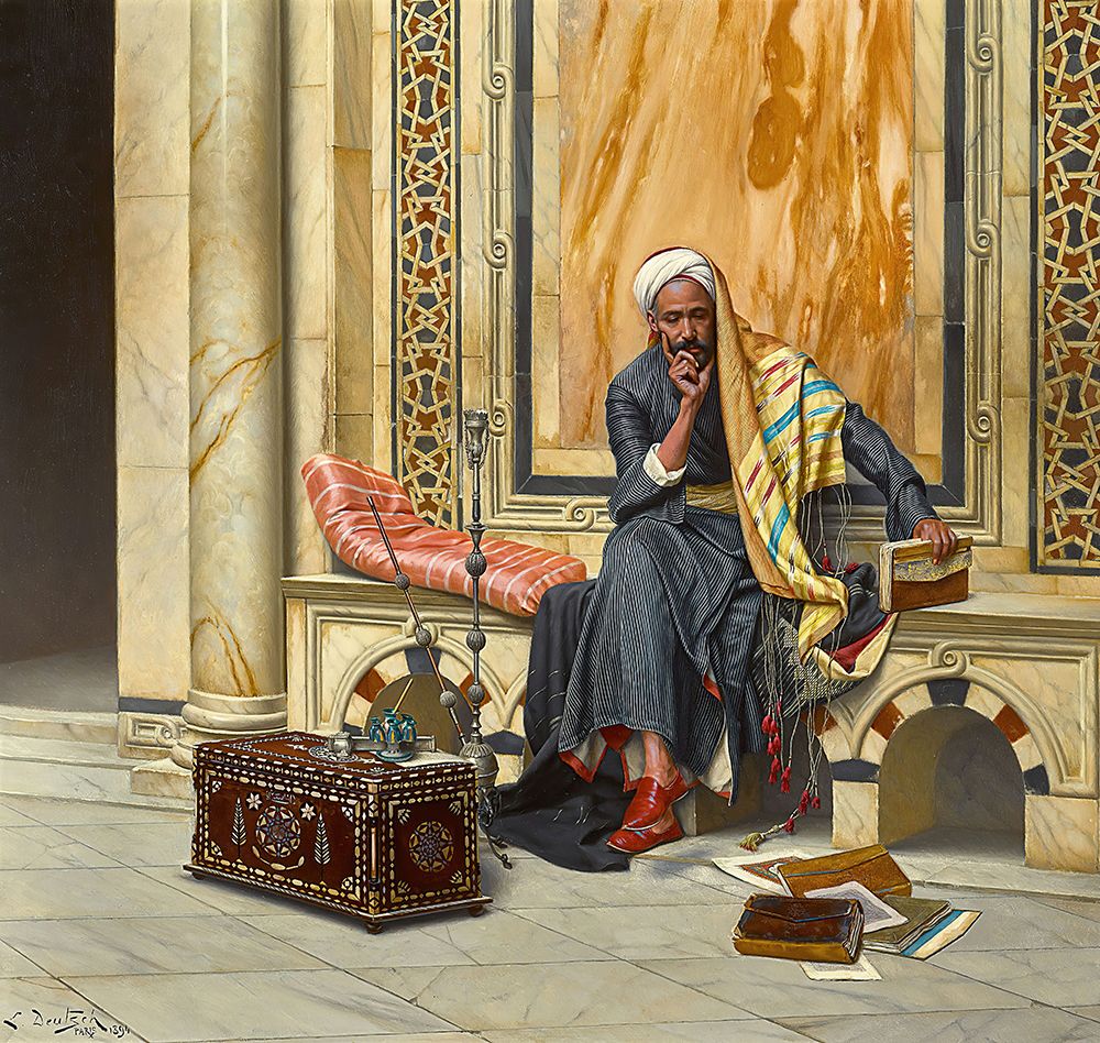 The Scribe 1894 art print by Ludwig Deutsch for $57.95 CAD