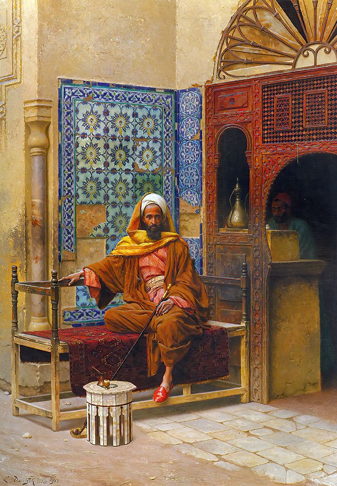The Smoker 1903 art print by Ludwig Deutsch for $57.95 CAD